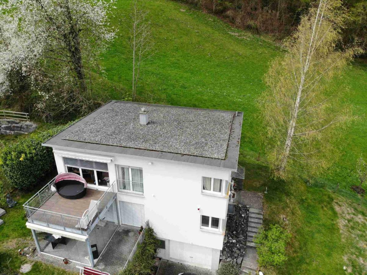 Alpen Panorama View Luxury House With Green Garden Buchs  Exterior photo