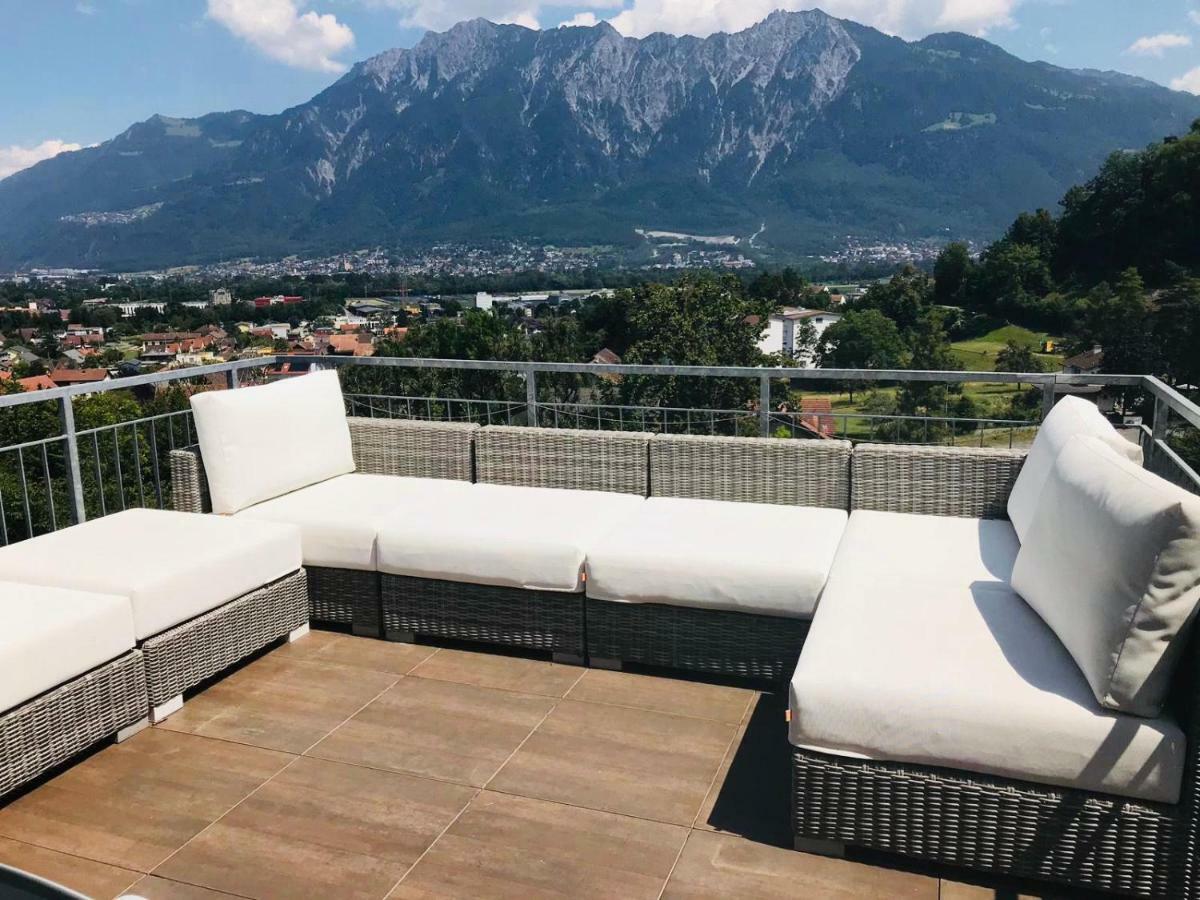 Alpen Panorama View Luxury House With Green Garden Buchs  Exterior photo